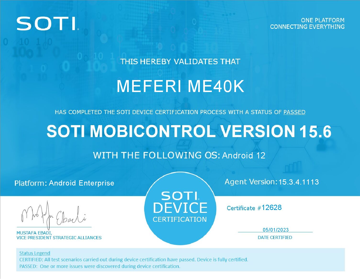 ME40K_SOTI_证书 ME40K_SOTI_证书