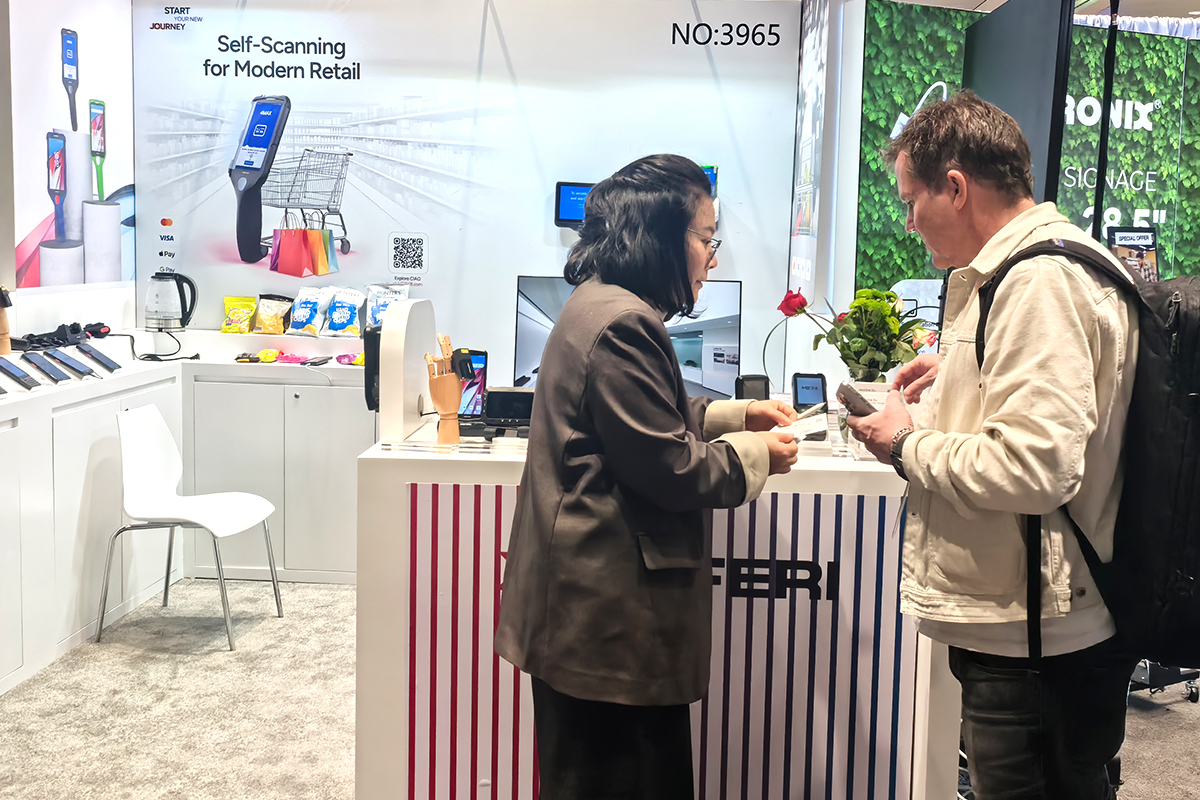 Overview of MEFERI exhibition stand at NRF 2026 Retail Big Show