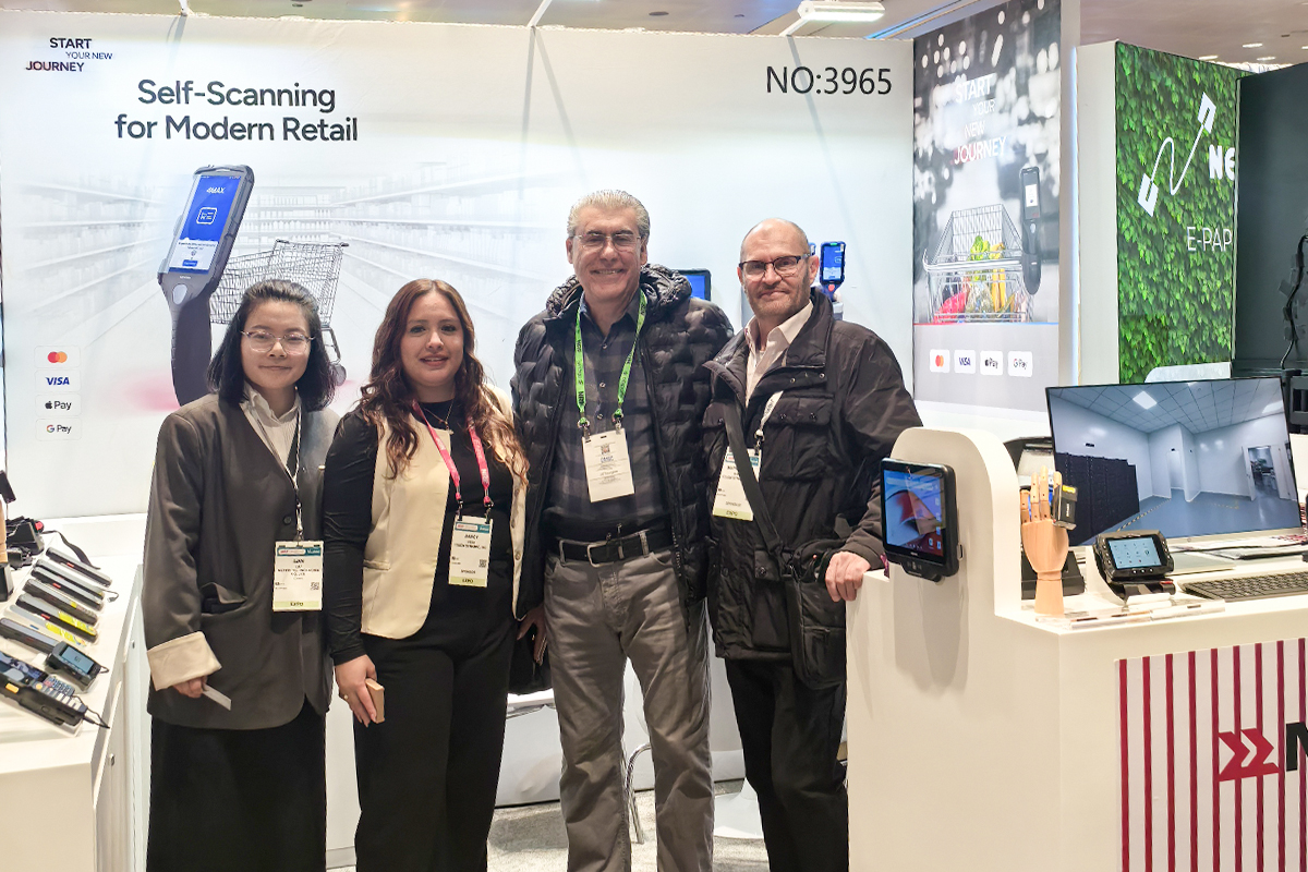 Customer interaction with MEFERI devices during NRF 2026 in New York