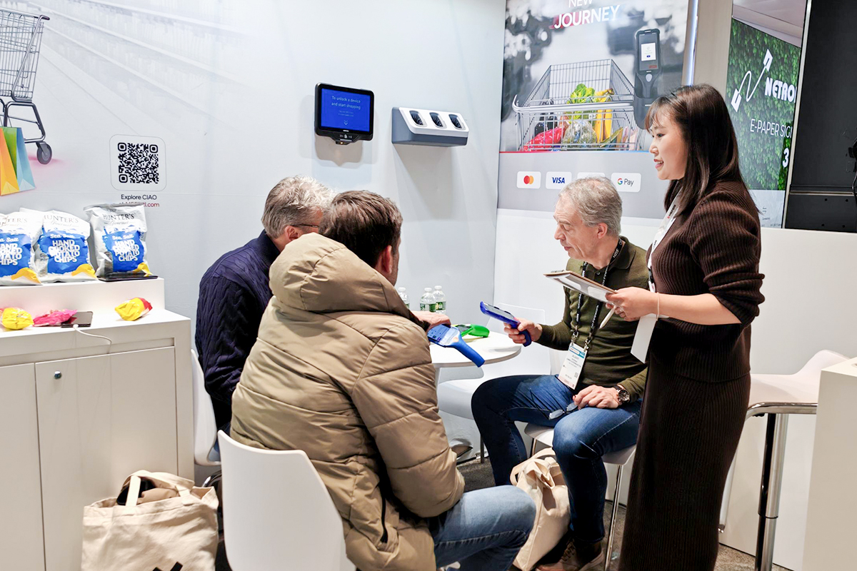 Smart retail and self-scanning solutions on display at MEFERI NRF 2026 booth