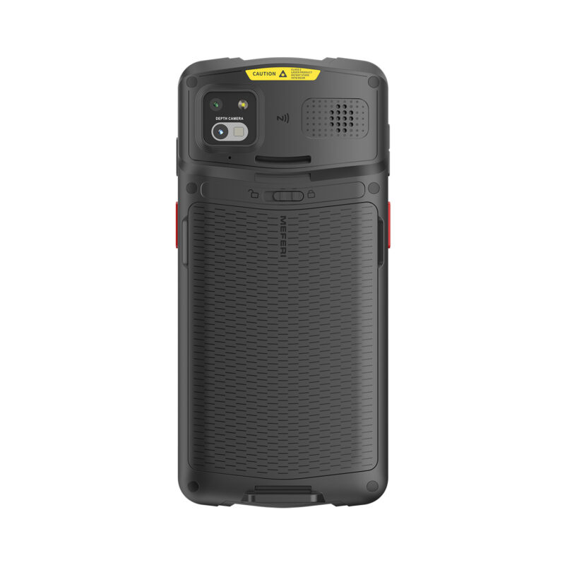 MEFERI ME61 rugged mobile computer rear view with camera module and textured back