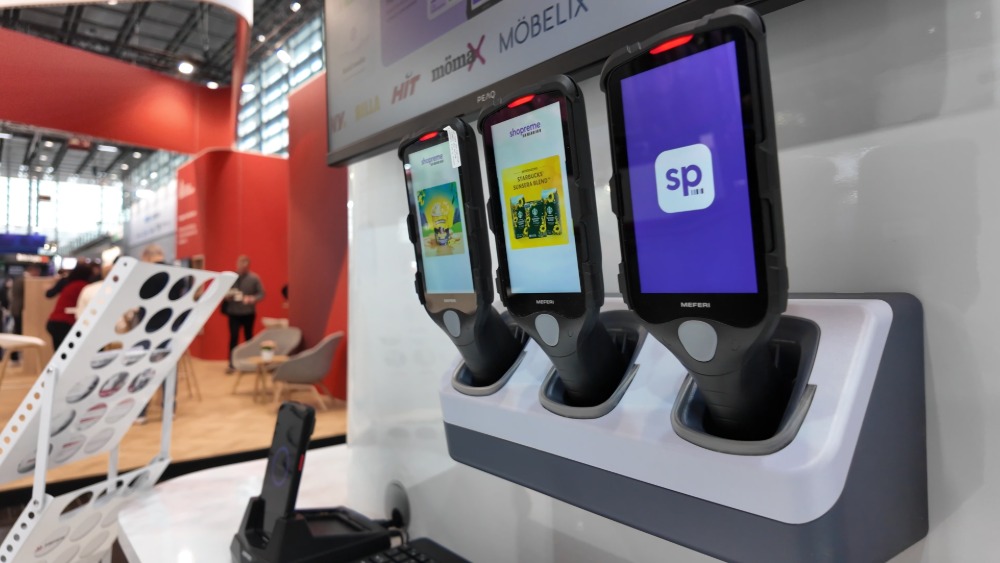 Shopreme Self-Checkout Solution - EuroShop 2026 Shopreme self-checkout solution integrated with MEFERI hardware at EuroShop 2026