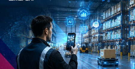 Enterprise PDA camera capturing product labels for computer vision recognition