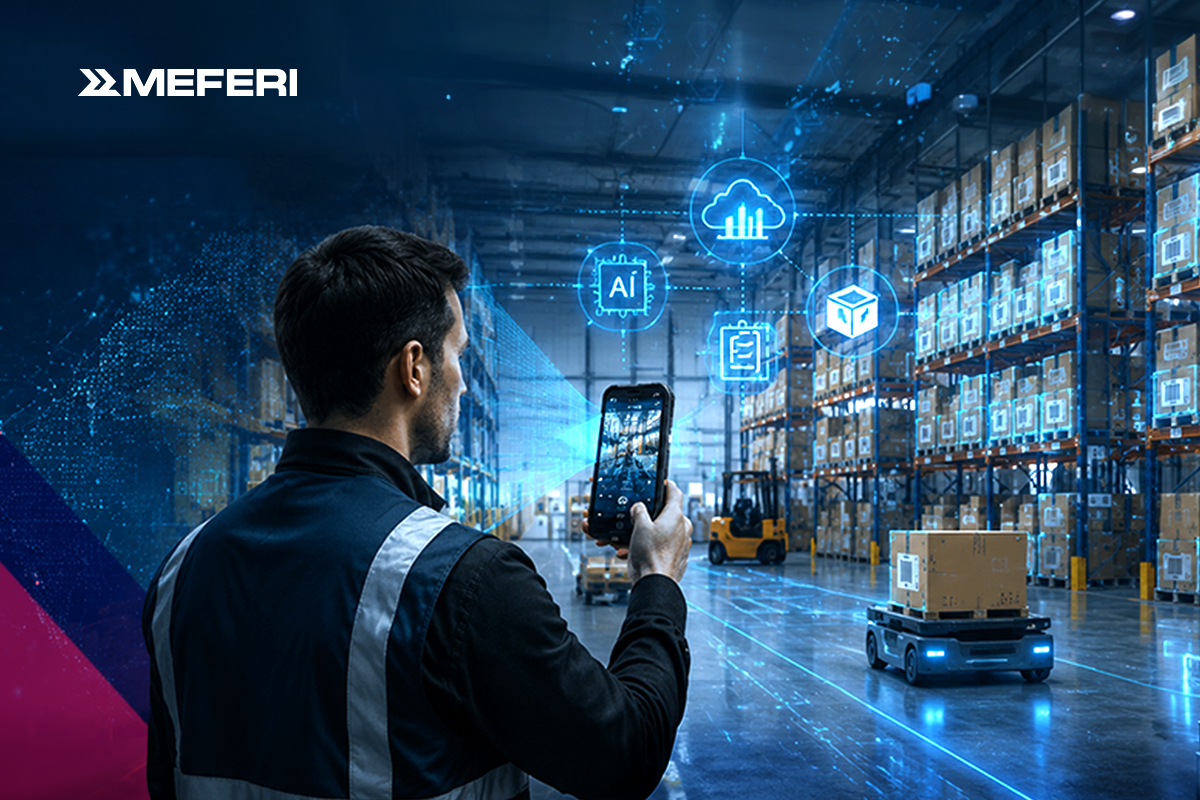 Enterprise PDA camera capturing product labels for computer vision recognition